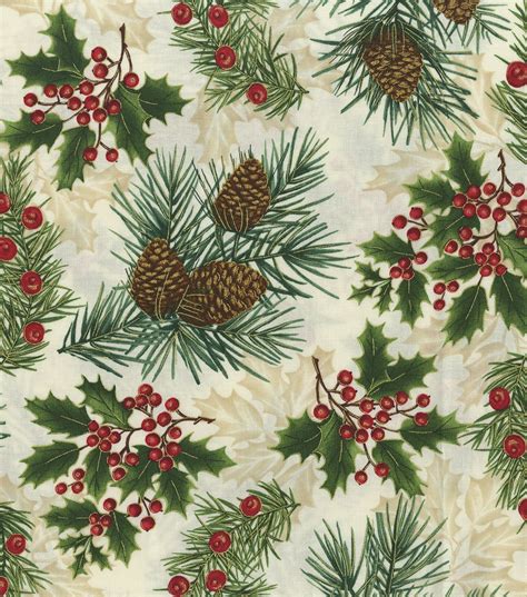 christmas metallic holly fabric|christmas fabrics on clearance.